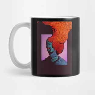 burning head Mug